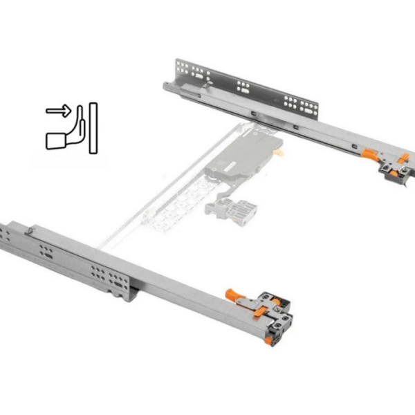 Guide per cassetti Axispro Push Soft Clos 3D Modern Autochiusura Estrazione Totale Portata kg.35 varie lunghezze | GTV